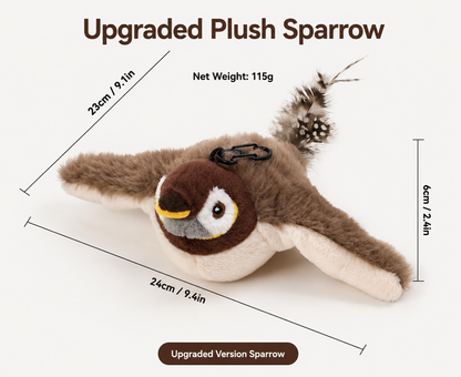 Flutter Bird — Interactive Flapping Cat Toy, USB Rechargeable